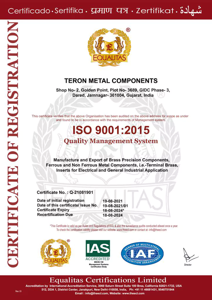 teron metal components